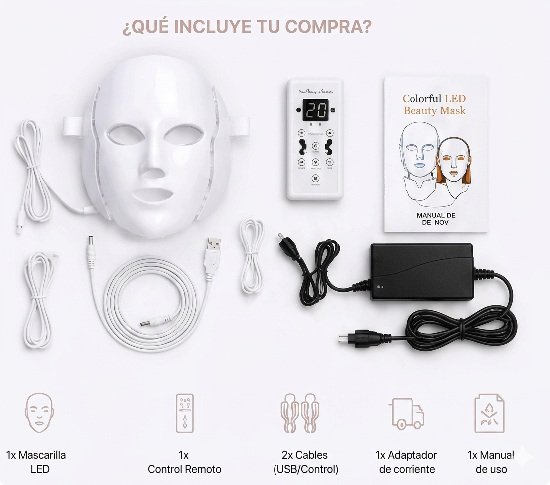 LEDMASK 7 COLORES